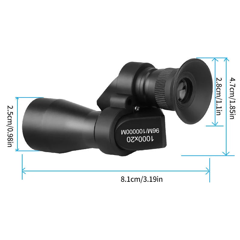 Portable high-definition monocular telescope with high magnification zoom, hunting, camping, mountaineering, outdoor fishing