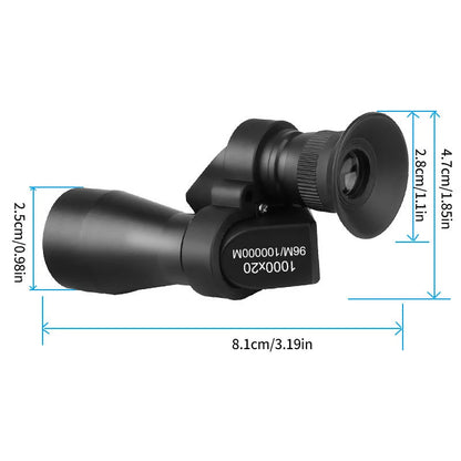 Portable high-definition monocular telescope with high magnification zoom, hunting, camping, mountaineering, outdoor fishing