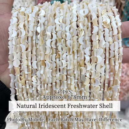 Natural Shell Beads | Irregular Smooth Spacer Beads | DIY Jewelry Making for Necklaces, Bracelets &amp; Earrings