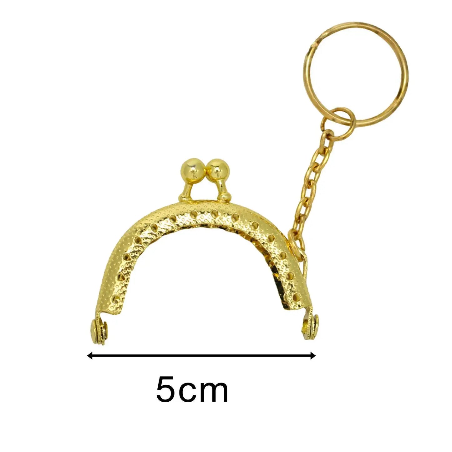 Metal Purse Frame Clasp | 2 Inch Kiss Lock Arch Frame | Coin Purse Hardware for DIY Purse Making, Sewing & Bag Making