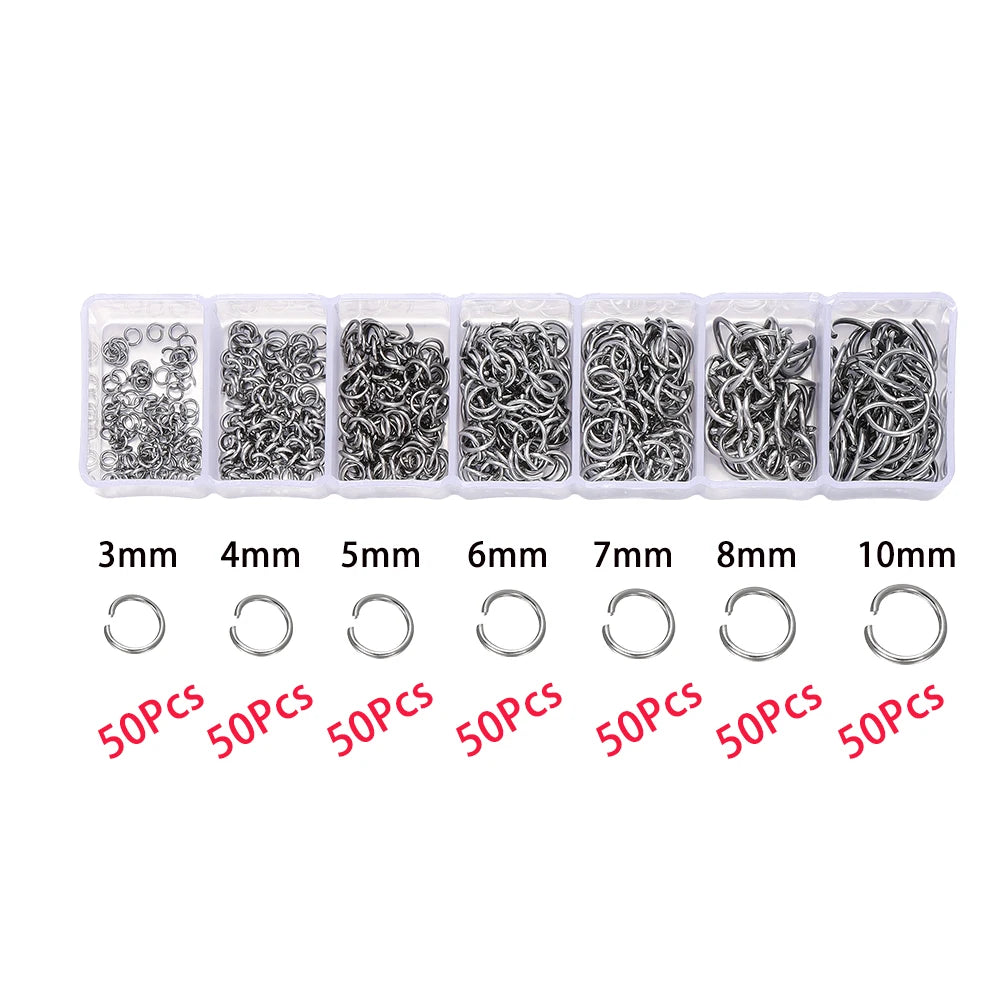 Jewelry Making Kit | Lobster Clasps, Jump Rings & Crimps Set | DIY Bracelet & Necklace Findings (210–400pcs)