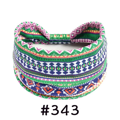 Boho Headbands for Women | Wide Knotted Stretch Hair Wraps for Yoga, Travel & Everyday Wear