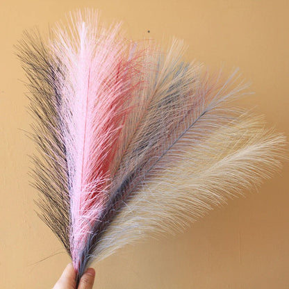 15pc Artificial Pampas Grass Fake Flower Simulated Reed Bouquet for Home Wedding Party Decoration Fluffy Boho Pampas Grass Decor