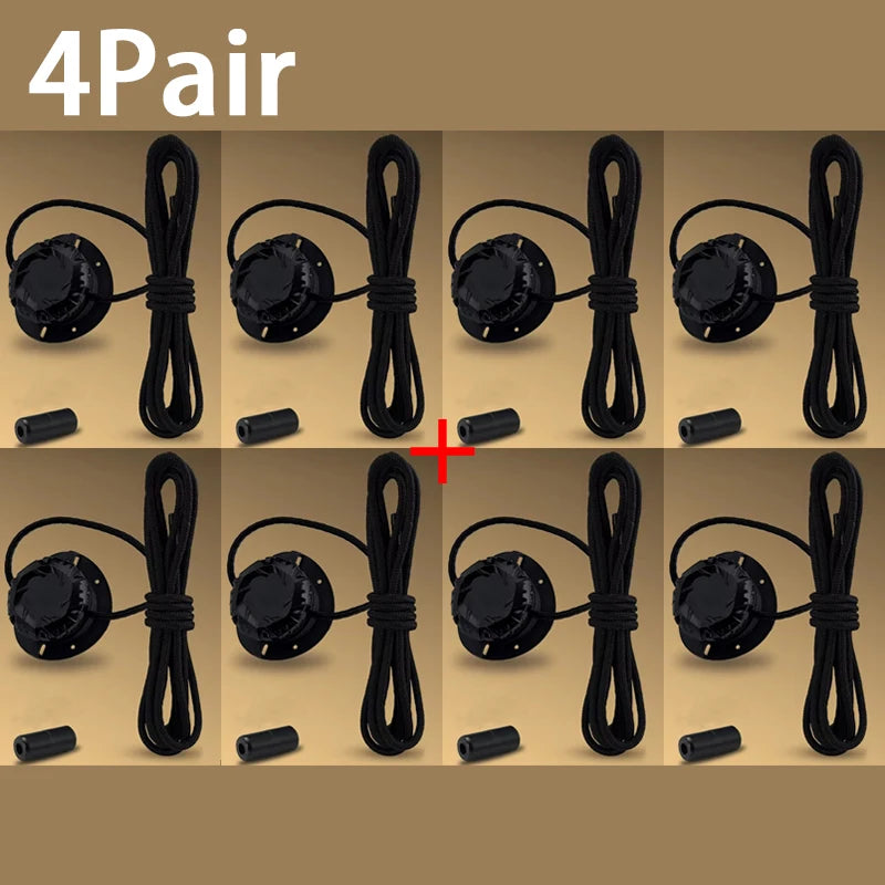 No-Tie Elastic Shoelaces with Lock Buckle | Adjustable Slip-On Laces for Kids & Adults