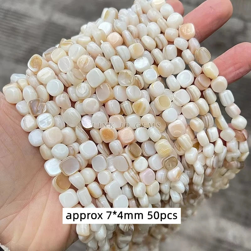 Natural Shell Beads | Irregular Smooth Spacer Beads | DIY Jewelry Making for Necklaces, Bracelets &amp; Earrings