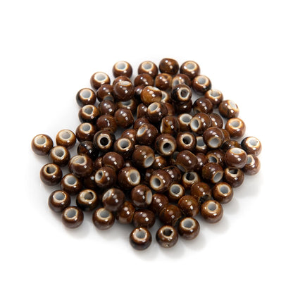 Multi-color Ceramic Beads 6mm | Speckled Porcelain Round Beads | 100pc Bracelet & Necklace Beads | DIY Jewelry Making Supplies