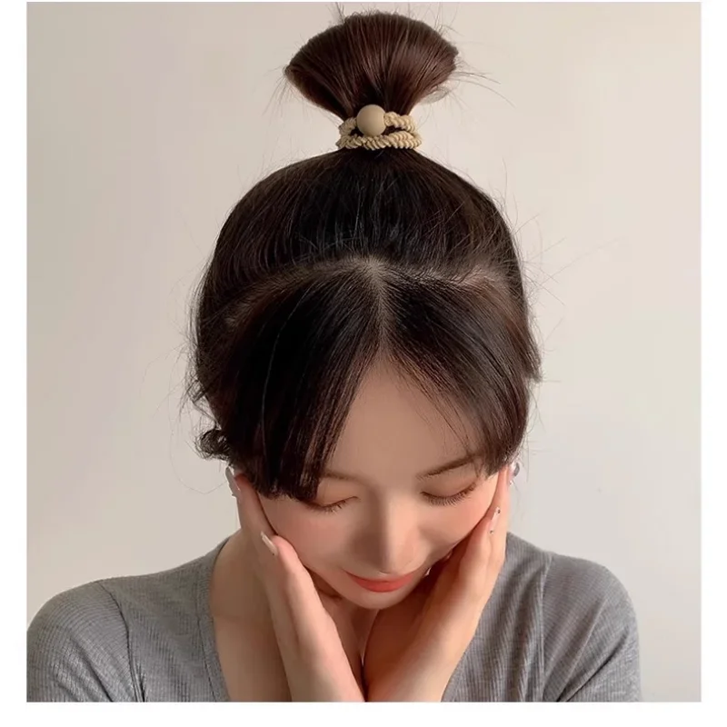 Neutral Boho Hair Ties for Women | Soft Stretch Hair Bands & Wrist Accessories | 10-Piece Everyday Collection