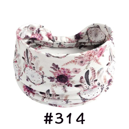 Boho Headbands for Women | Wide Knotted Stretch Hair Wraps for Yoga, Travel & Everyday Wear