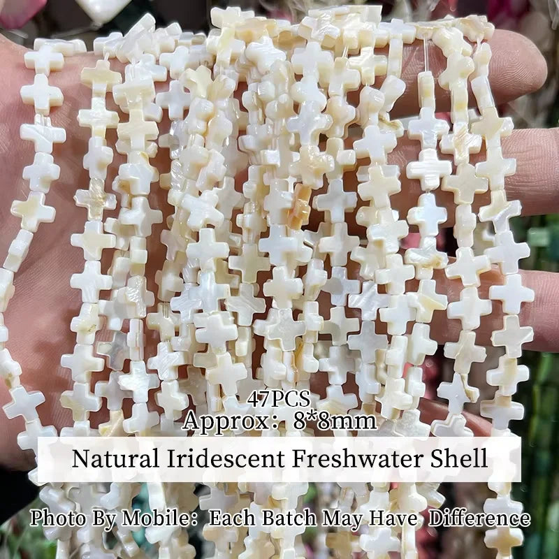 Natural Shell Beads | Irregular Smooth Spacer Beads | DIY Jewelry Making for Necklaces, Bracelets &amp; Earrings