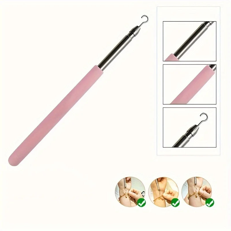 Bracelet Helper Tool | Stainless Steel Bracelet Fastening Aid | Clasp Holder for Easy One-Handed Jewelry Fastening