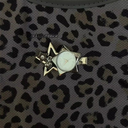 Heart Watch Bag Charm | Functional Clock Keychain | Purse & Backpack Charm with Heart, Key & Crystal Accents
