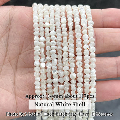 Natural Shell Beads | Irregular Smooth Spacer Beads | DIY Jewelry Making for Necklaces, Bracelets &amp; Earrings