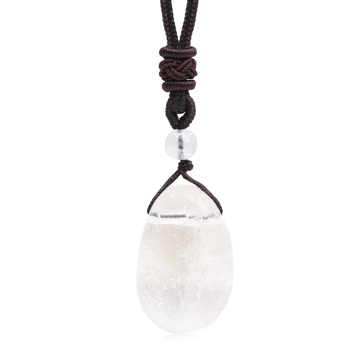 Natural Gemstone Pendant | Amethyst Rose Quartz Clear Quartz Stone Charm | 20x30mm Crystal Pendant for Necklace Jewelry Making