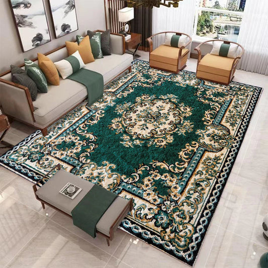Vintage Boho Area Rug | Soft Washable Non-Slip Living Room & Bedroom Carpet