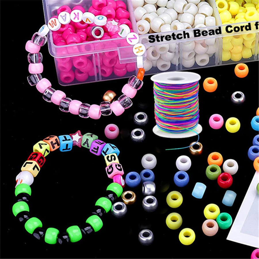 1mm Stretchy Bracelet String | Rainbow Elastic Cord | Strong Beading String for Jewelry Making, Bracelets, Necklaces & DIY Crafts