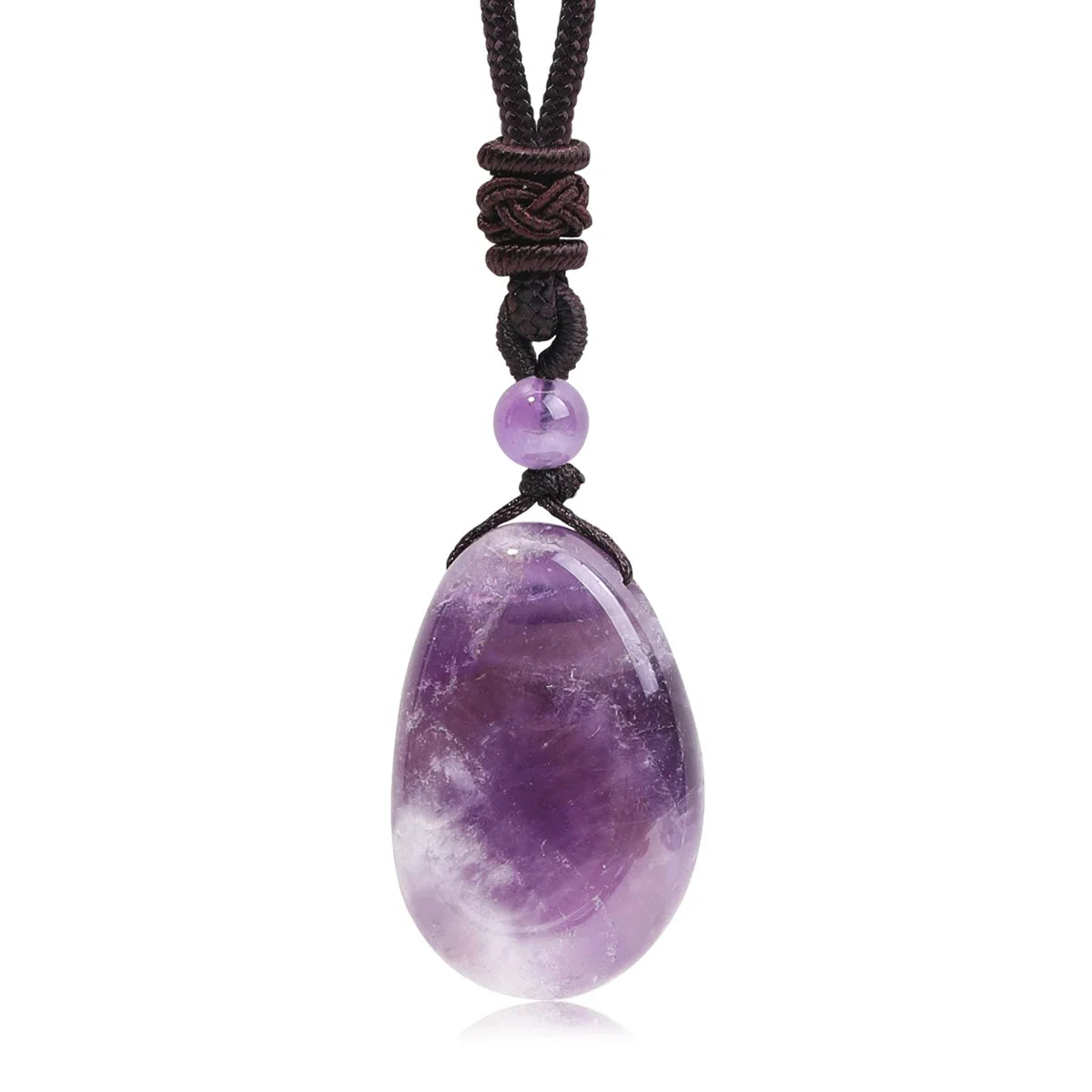Natural Gemstone Pendant | Amethyst Rose Quartz Clear Quartz Stone Charm | 20x30mm Crystal Pendant for Necklace Jewelry Making