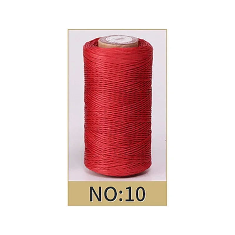 0.8mm Waxed Polyester Thread | 50M Leather Sewing Cord | Strong Wax Thread for Leatherwork, Jewelry Making & DIY Crafts