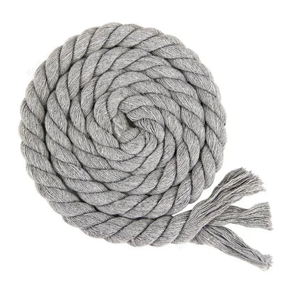 100% Cotton Macrame Rope Cord | 3-Strand Twisted Craft Rope | 5M Thick Cotton Cord 5–20mm | Bag Making & Home Decor DIY Supply