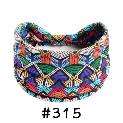 Boho Headbands for Women | Wide Knotted Stretch Hair Wraps for Yoga, Travel & Everyday Wear