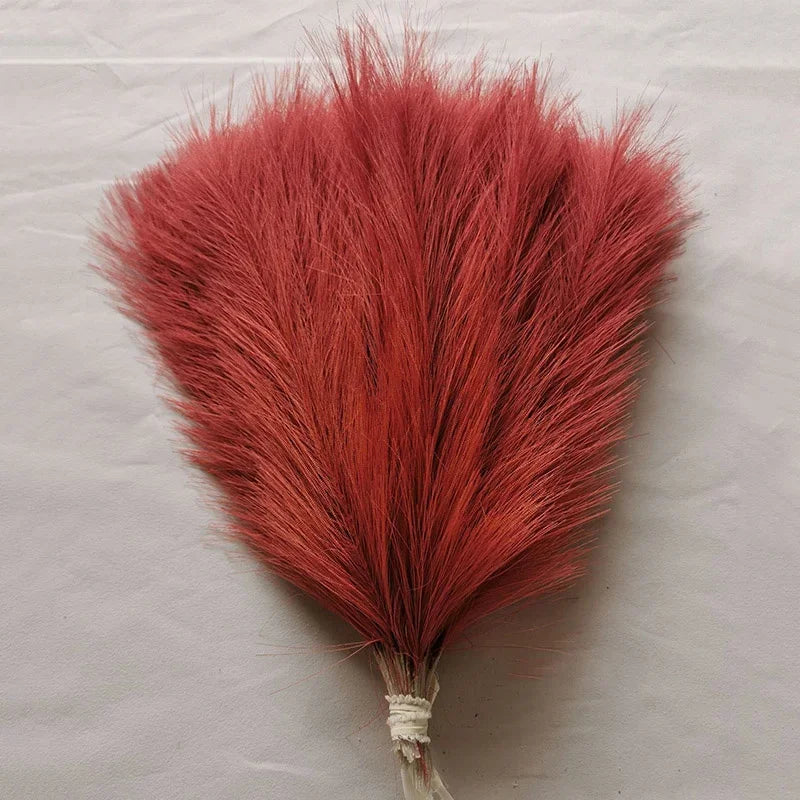 15pc Artificial Pampas Grass Fake Flower Simulated Reed Bouquet for Home Wedding Party Decoration Fluffy Boho Pampas Grass Decor