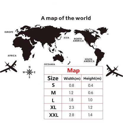 1Pc World Map Wall Stickers Acrylic Creative 3D TV backdrop Wallpaper Decoration Home Living Room Office Interior Decorative