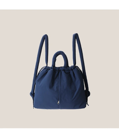 Vintage Puffer Tote Bag – Large Capacity Nylon Shoulder & Crossbody Handbag
