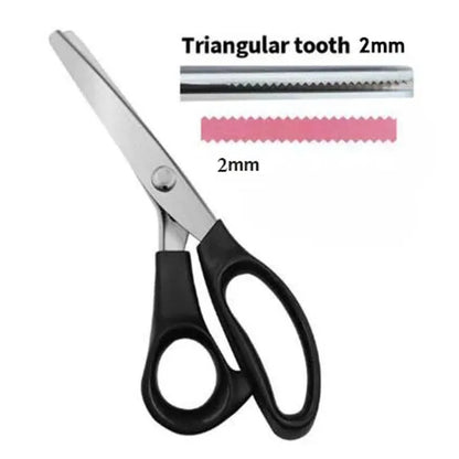 Stainless Steel Pinking Shears | Zigzag Fabric Scissors | Dressmaking, Tailoring, Lace & Sewing Tool