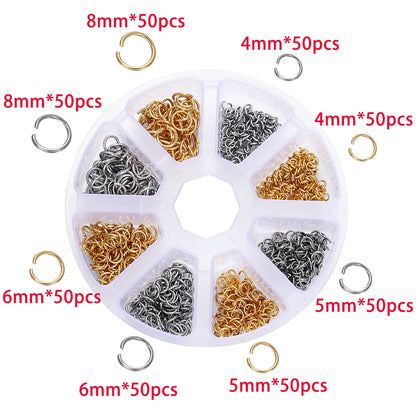 Jewelry Making Kit | Lobster Clasps, Jump Rings & Crimps Set | DIY Bracelet & Necklace Findings (210–400pcs)
