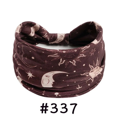 Boho Headbands for Women | Wide Knotted Stretch Hair Wraps for Yoga, Travel & Everyday Wear