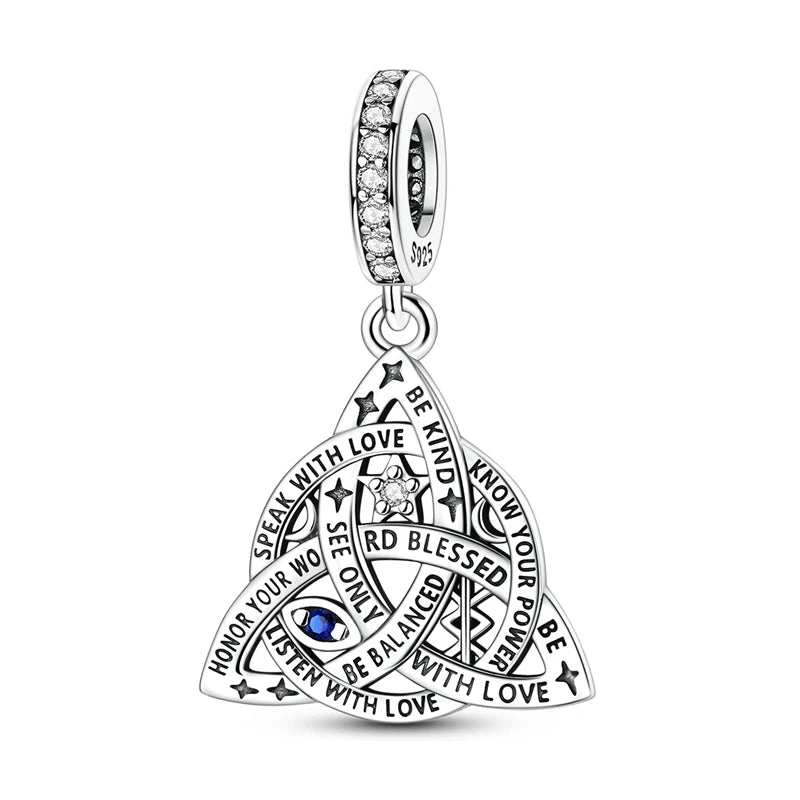 Sterling Silver Bear Family Tree Charm | 925 Charm Bead for Pandora Style Bracelets | Nature Jewelry Gift for Mom, Daughter & Women