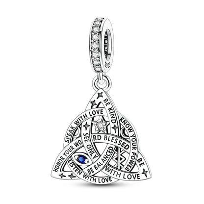 Sterling Silver Bear Family Tree Charm | 925 Charm Bead for Pandora Style Bracelets | Nature Jewelry Gift for Mom, Daughter & Women