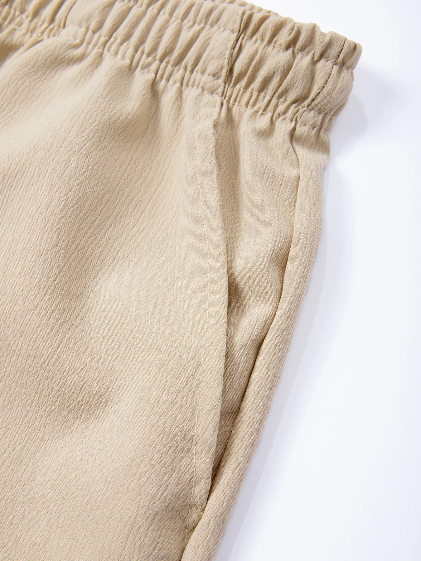 Men's Casual Pants Male Summer Breathable Trousers Solid Color High Quality Sweatpants Hawaiian Beach Sports Jogging Pants