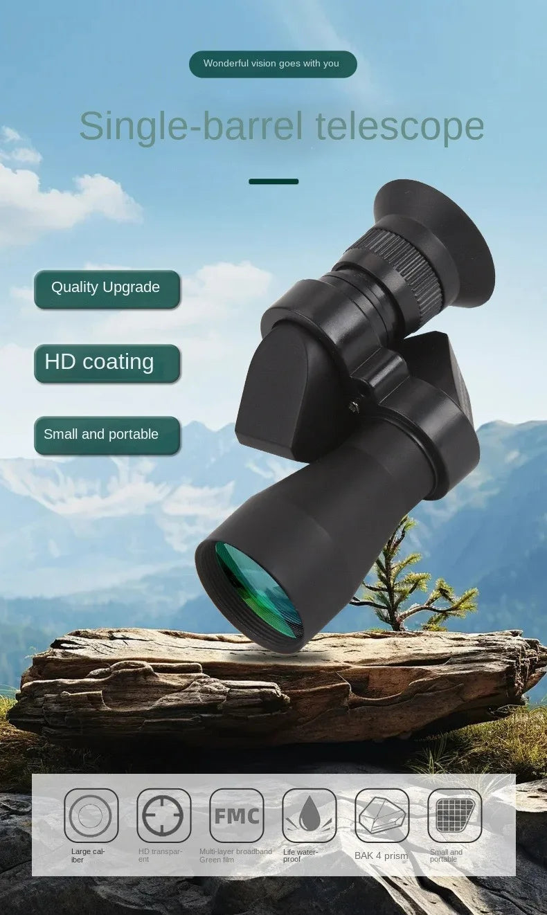 Portable high-definition monocular telescope with high magnification zoom, hunting, camping, mountaineering, outdoor fishing