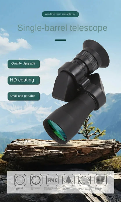 Portable high-definition monocular telescope with high magnification zoom, hunting, camping, mountaineering, outdoor fishing