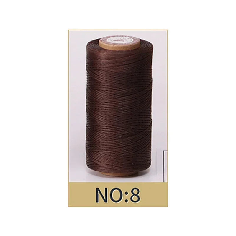 0.8mm Waxed Polyester Thread | 50M Leather Sewing Cord | Strong Wax Thread for Leatherwork, Jewelry Making & DIY Crafts