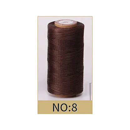 0.8mm Waxed Polyester Thread | 50M Leather Sewing Cord | Strong Wax Thread for Leatherwork, Jewelry Making & DIY Crafts