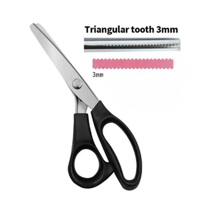 triangular tooth scissors