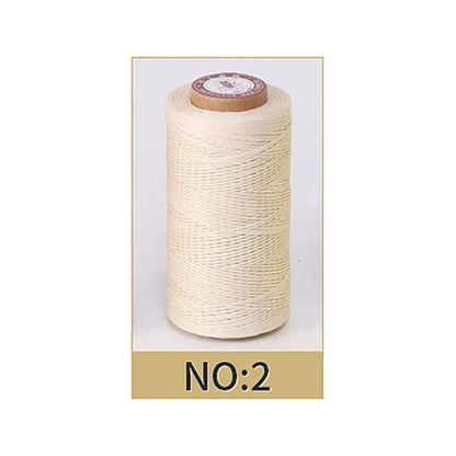 0.8mm Waxed Polyester Thread | 50M Leather Sewing Cord | Strong Wax Thread for Leatherwork, Jewelry Making & DIY Crafts