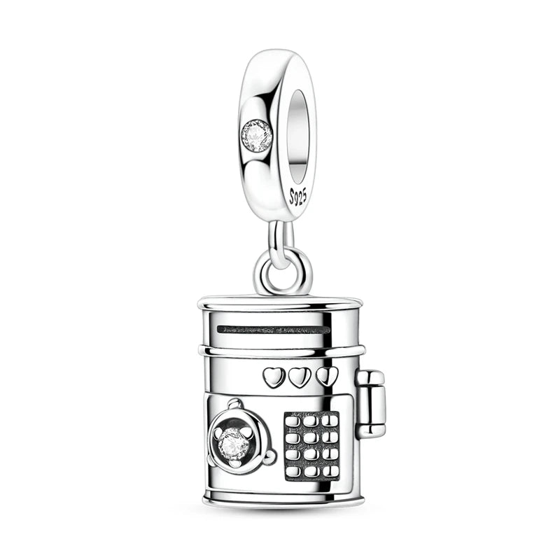 Sterling Silver Bear Family Tree Charm | 925 Charm Bead for Pandora Style Bracelets | Nature Jewelry Gift for Mom, Daughter & Women