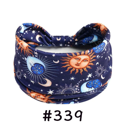 Boho Headbands for Women | Wide Knotted Stretch Hair Wraps for Yoga, Travel & Everyday Wear
