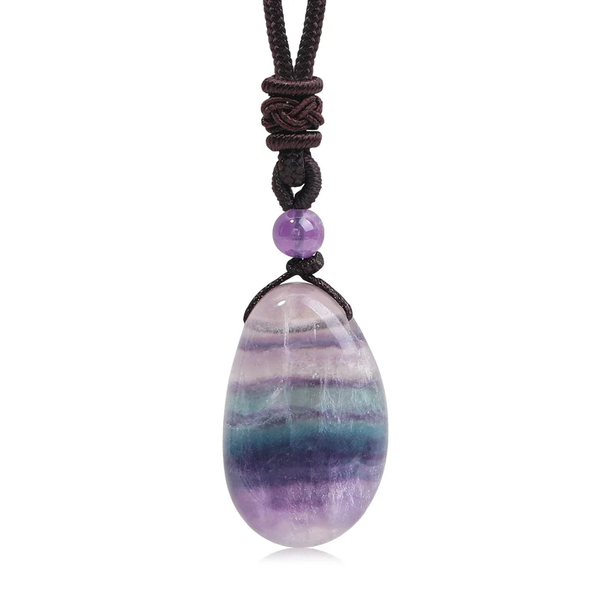 Natural Gemstone Pendant | Amethyst Rose Quartz Clear Quartz Stone Charm | 20x30mm Crystal Pendant for Necklace Jewelry Making