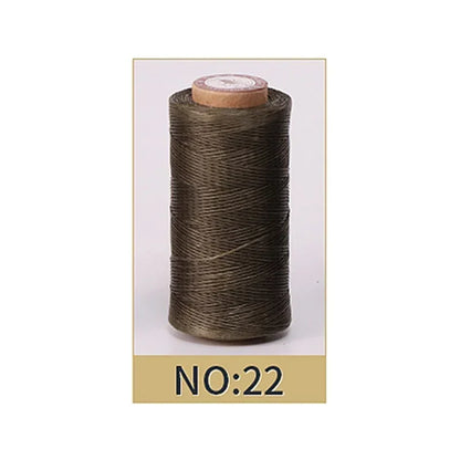 0.8mm Waxed Polyester Thread | 50M Leather Sewing Cord | Strong Wax Thread for Leatherwork, Jewelry Making & DIY Crafts