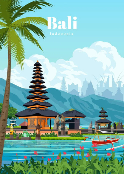Amsterdam Tokyo London Iceland Bali Vancouver Travel Posters and Prints Modern Wall Art City Paintings Landscape Canvas Picture