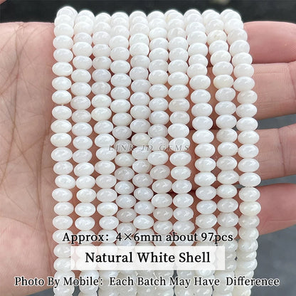 Natural Shell Beads | Irregular Smooth Spacer Beads | DIY Jewelry Making for Necklaces, Bracelets &amp; Earrings