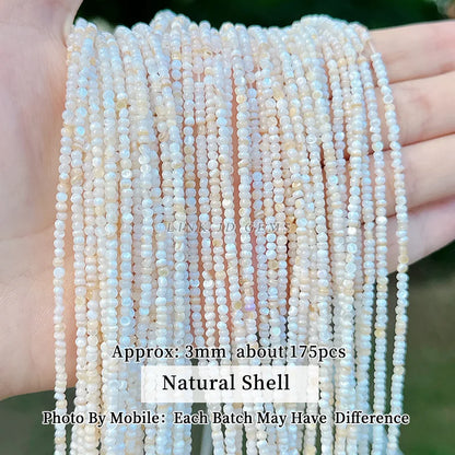 Natural Shell Beads | Irregular Smooth Spacer Beads | DIY Jewelry Making for Necklaces, Bracelets &amp; Earrings