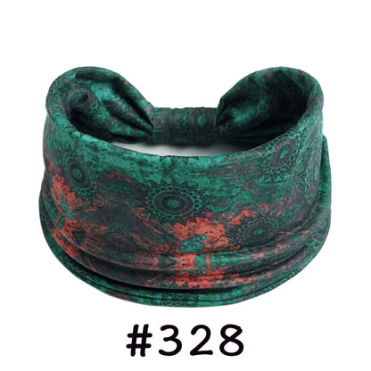 Boho Headbands for Women | Wide Knotted Stretch Hair Wraps for Yoga, Travel & Everyday Wear