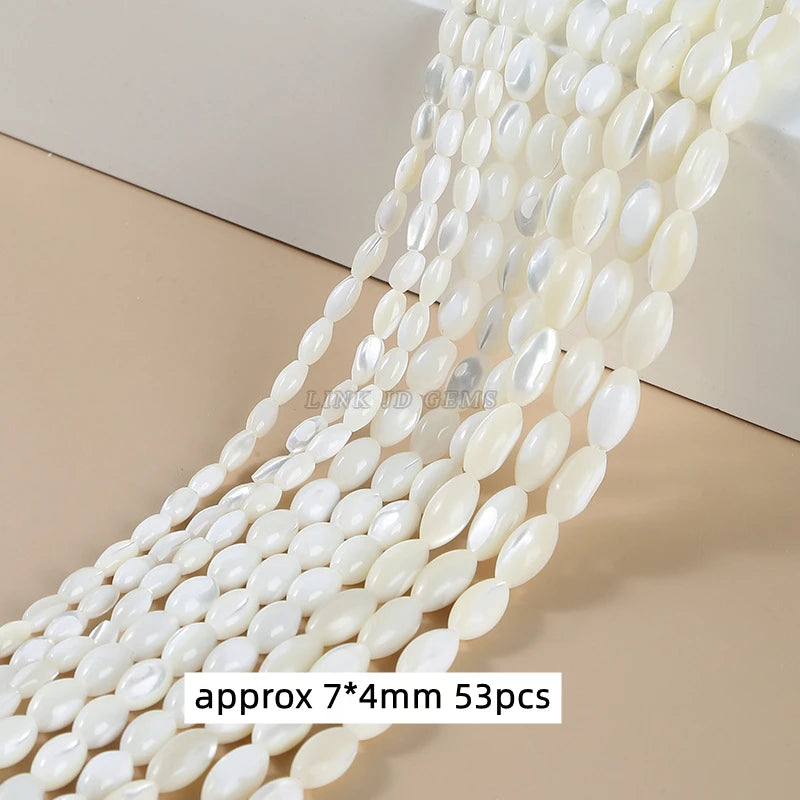 Natural Shell Beads | Irregular Smooth Spacer Beads | DIY Jewelry Making for Necklaces, Bracelets &amp; Earrings