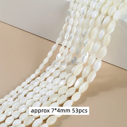 Natural Shell Beads | Irregular Smooth Spacer Beads | DIY Jewelry Making for Necklaces, Bracelets &amp; Earrings