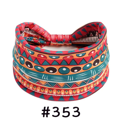 Boho Headbands for Women | Wide Knotted Stretch Hair Wraps for Yoga, Travel & Everyday Wear
