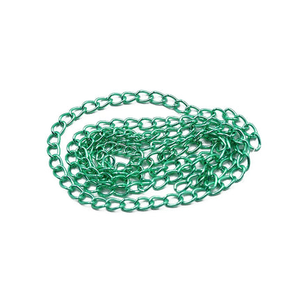 Colorful Metal Jewelry Chain | 2 Meter Link Chain for Necklaces & Bracelets | DIY Jewelry Making & Craft Supplies